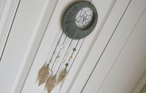 How To Make Moon Dreamcatcher